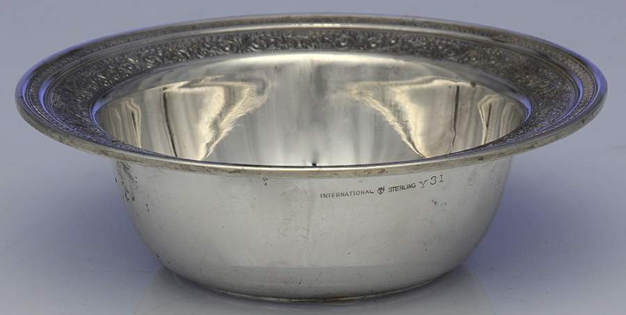 B48 (Sterling, Hollowware) 5" Bon Bon Bowl by International Silver-1