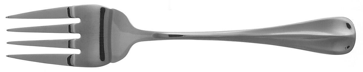 Gran Royal II (Stainless) Medium Solid Cold Meat Serving Fork by International Silver-1