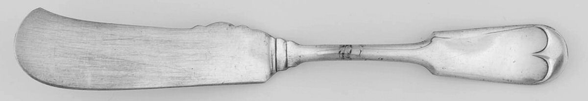 Plain (Silverplate) Flat Handle Master Butter Knife by International Silver-1
