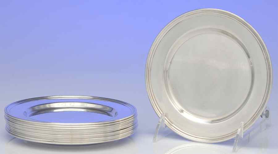 Lord Saybrook (Sterling, Hollowware) Bread & Butter Plate - Set of 12 by International Silver-1