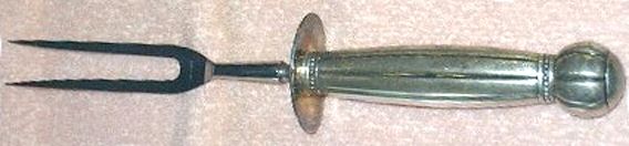 INS496 (Silverplate) Large Stainless-Prong Roast Carving Fork by International Silver-1