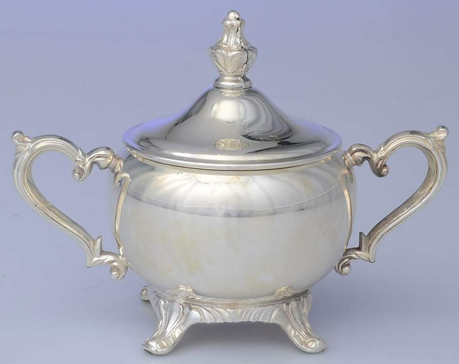 101 (Silverplate, Hollowware) Sugar Bowl & Lid by International Silver-1