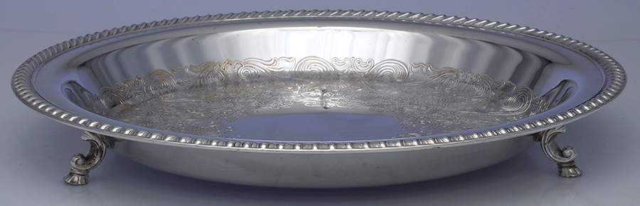 857 (Silverplate, Hollowware) Silverplate Pie Plate by International Silver-1