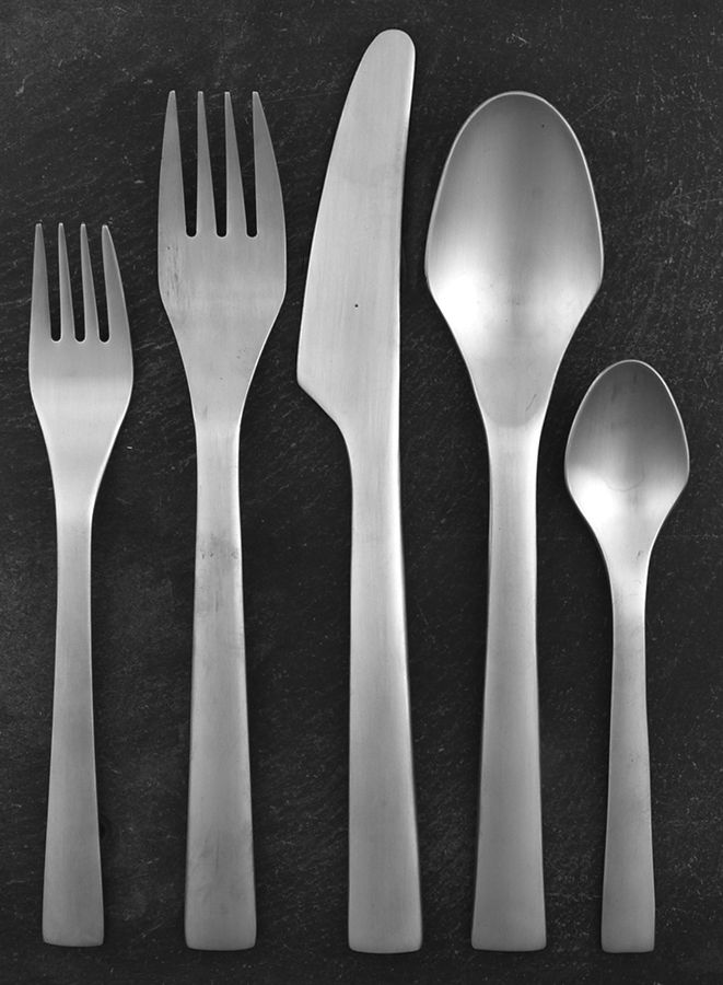 365+ (Stainless, Wide Flat Tip) 5 Piece Place Setting by Ikea Flatware-1