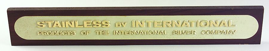 Advertising Signs Wood and Plastic Advertising Sign by International Silver-1
