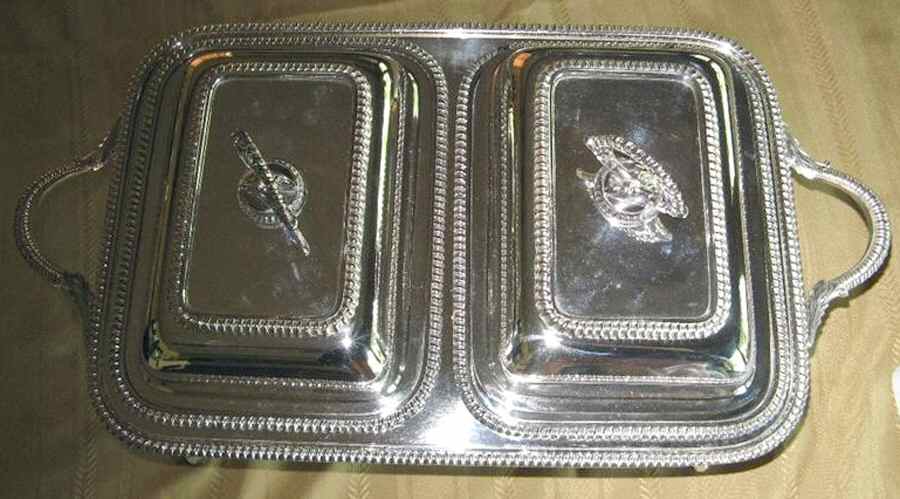 3151 (Silverplate, Hollowware) 2 Part Handled Buffet Server by International Silver-1