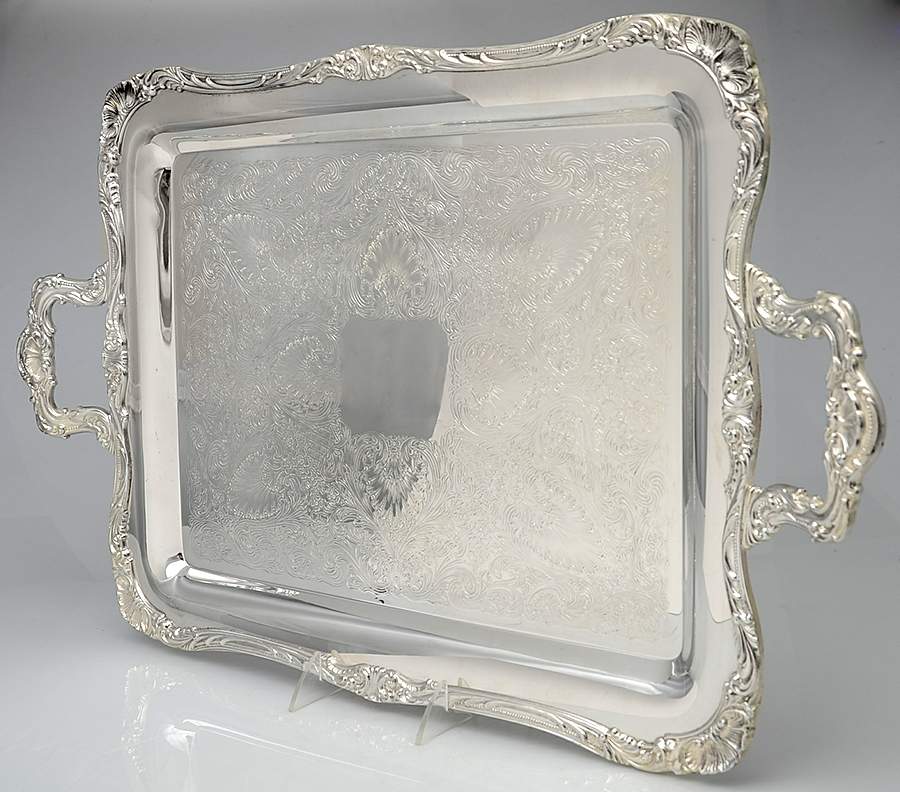 292 (Silverplate, Hollowware) 18" Waiter Tray by International Silver-1