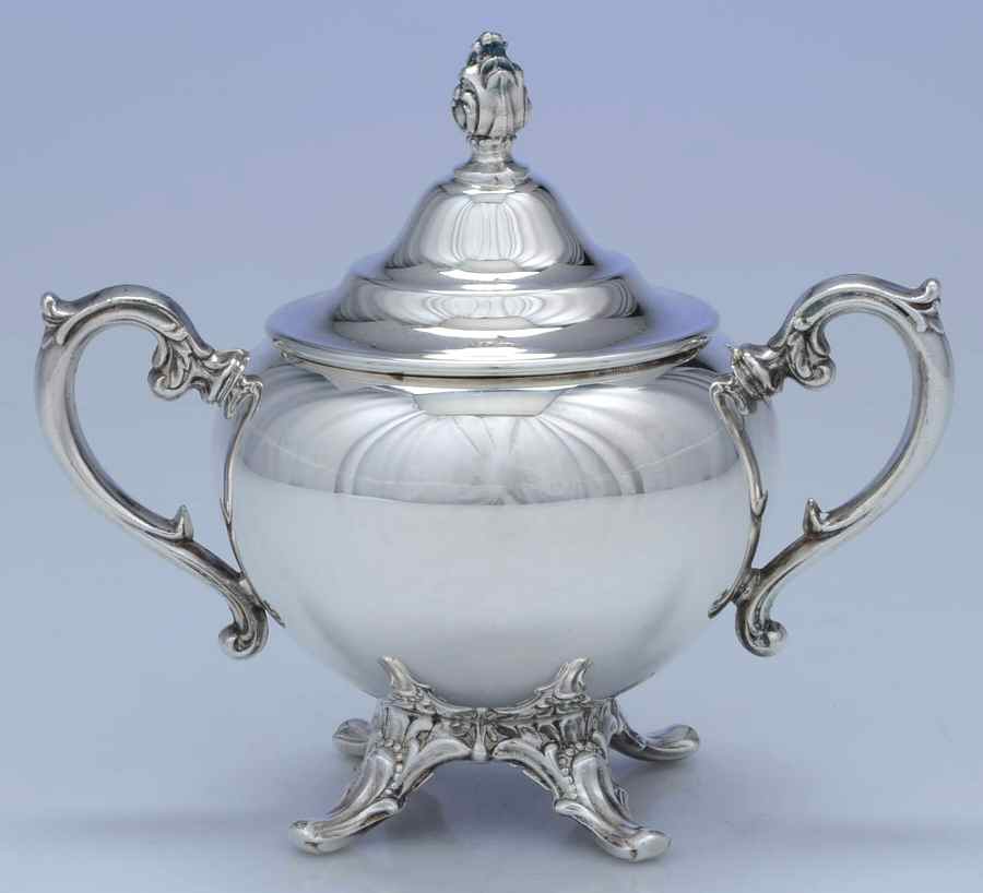 292 (Silverplate, Hollowware) Sugar Bowl & Lid by International Silver-1