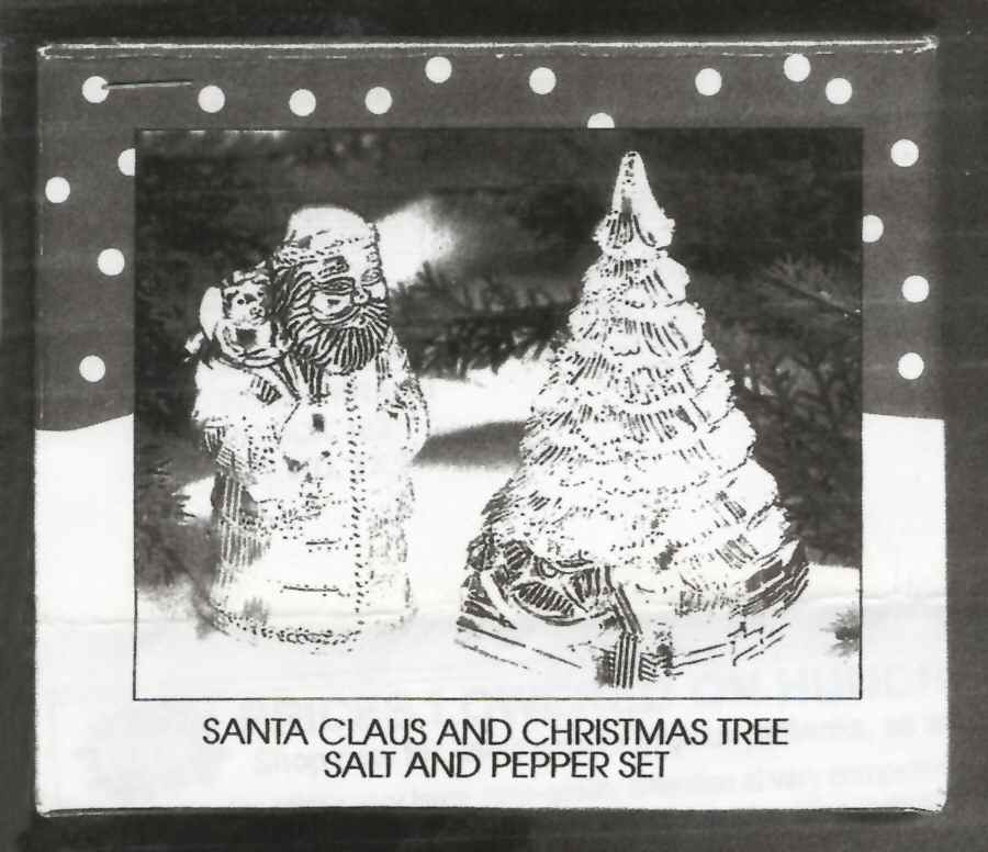 International Christmas (Silverplate, Hollowware) Salt and Pepper Set by International Silver-1