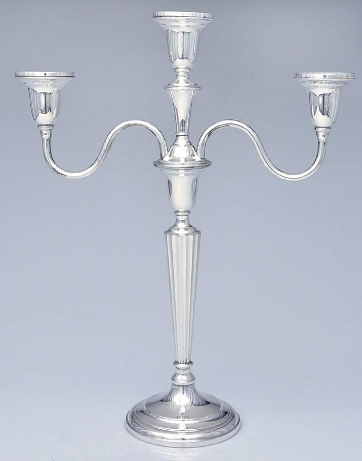 N231 (Sterling, Hollowware) Weighted 3 Light Candelabra by International Silver-1