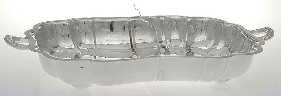 Silverplate Hollowware Silverplate Divided Rectangular Vegetable by Israel Freeman & Son Ltd-1