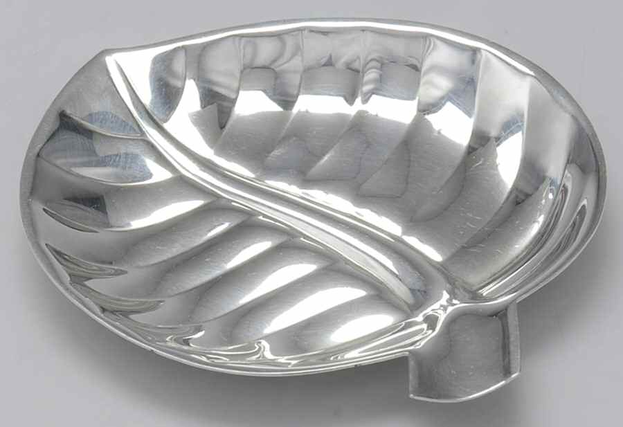 Tropical Leaf (Silverplate, Hollowware) Leaf Shape Bon Bon Bowl by International Silver-1