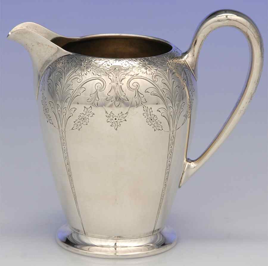Sedan (Strl, Hlwr, Engraved Floral Swags) Creamer by International Silver-1