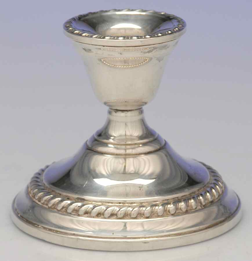 11615 (Sterling, Hollowware) Weighted Console Candleholder by International Silver-1