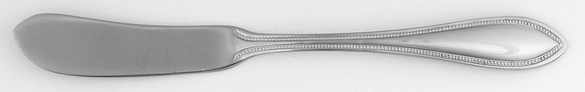 American Bead (Stainless, 18-0) Flat Handle Master Butter Knife by International Silver-1
