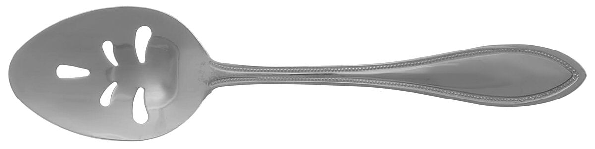 American Bead (Stainless, 18-0) Large Pierced Tablespoon (Serving Spoon) by International Silver-1
