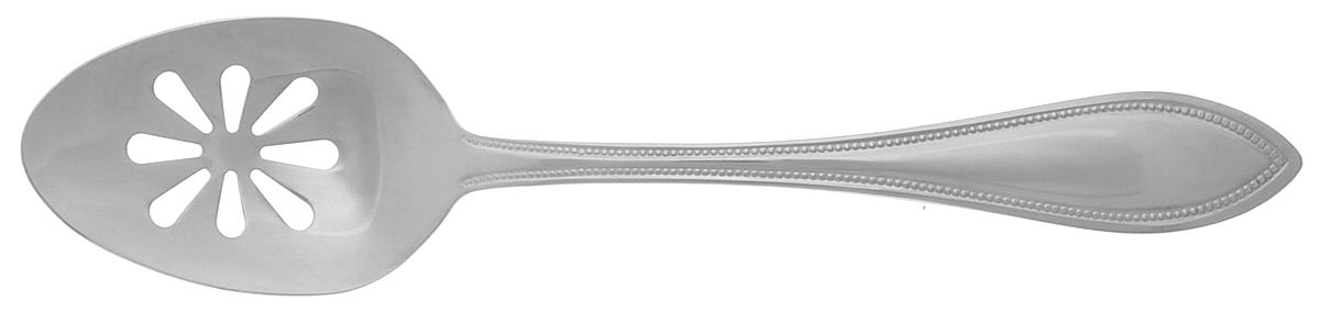 American Bead (Stainless, 18-0) Large Pierced Tablespoon (Serving Spoon) by International Silver-1