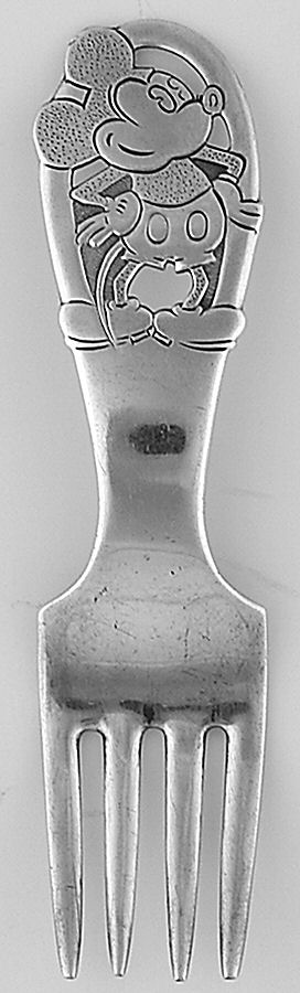 Mickey Mouse (Sterling) Baby Fork by International Silver-1