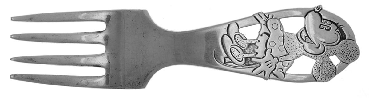 Mickey Mouse (Sterling) Fork-Baby by International Silver-1