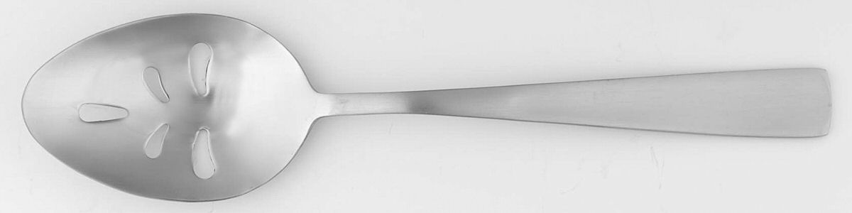 Satin Danford (Stainless) Pierced Tablespoon (Serving Spoon) by International Silver-1