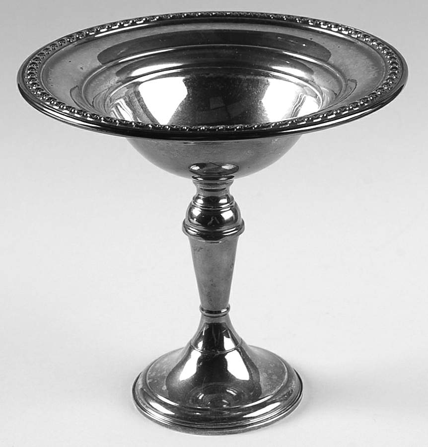 201 40-1 (Sterling, Hollowware) Weighted Round Compote (Height X Width) by International Silver-1