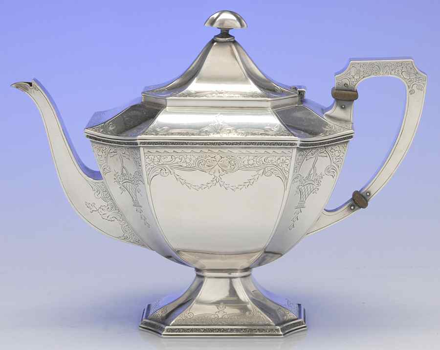 2307 (Sterling, Hollowware) Teapot by International Silver-1