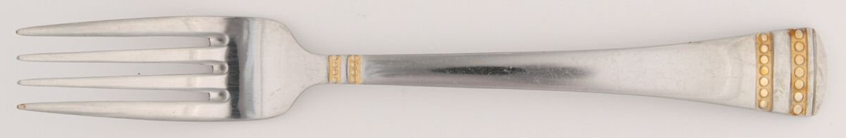 INS518 (Stainless-Gold Accent) Fork by International Silver-1