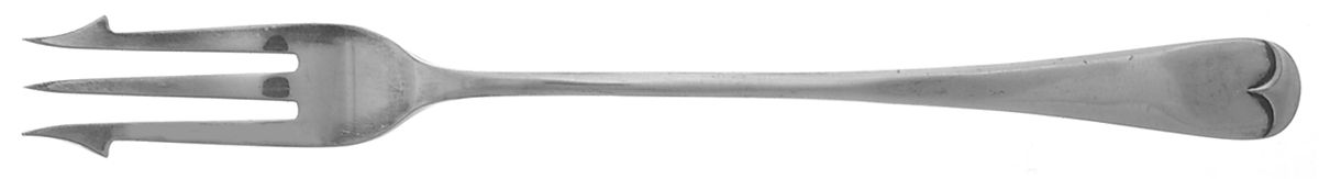 Queen Anne (Silverplate) Short Handle Pickle/Olive Fork by Israel Freeman & Son Ltd-1