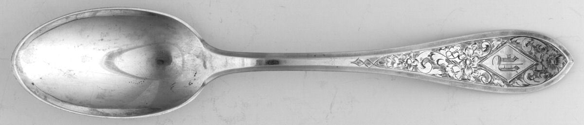 John Winthrop-Engraved Monogram Teaspoon by International Silver-1