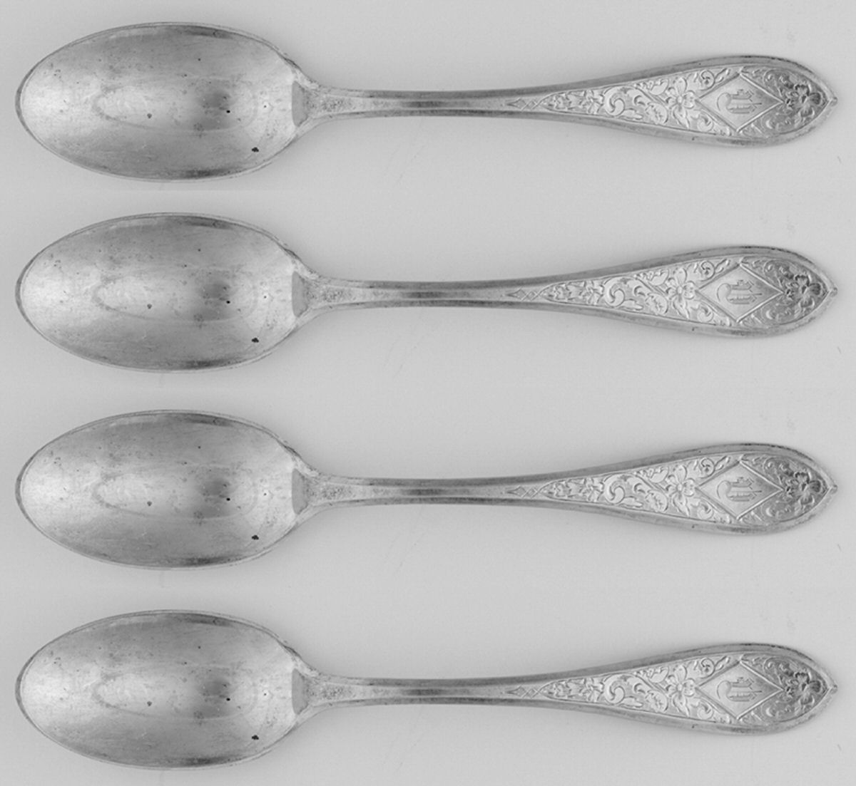 John Winthrop-Engraved Monogrammed Teaspoon - Set of 4 by International Silver-1