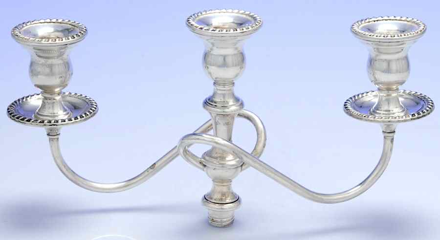 N287 (Sterling, Hollowware) 3-Light Sterling Candelabra Branch by International Silver-1