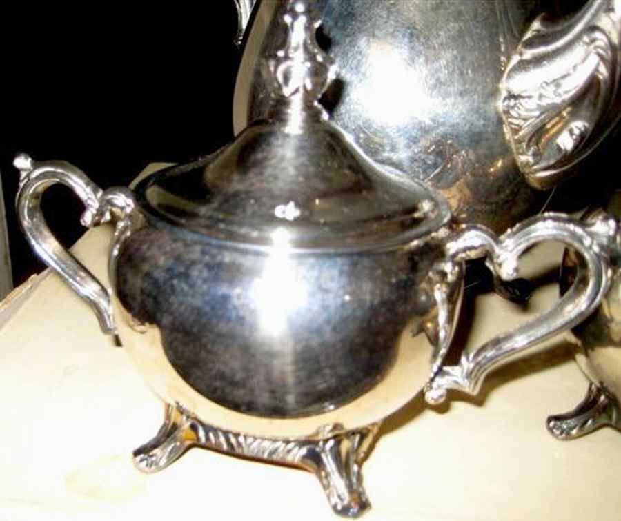 73-19 (Silverplate, Hollowware) Sugar Bowl & Lid by International Silver-1