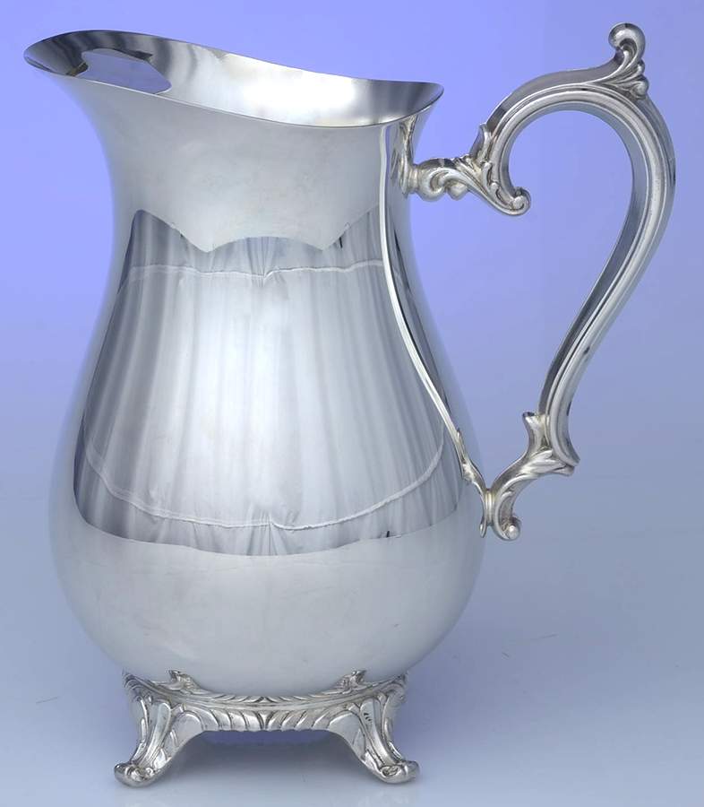 73-19 (Silverplate, Hollowware) Silverplate Water Pitcher by International Silver-1