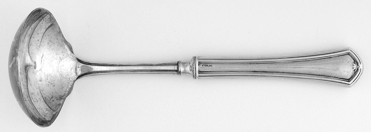 INS532 (Sterling) Hollow Handle Gravy Ladle, Plate Bowl by International Silver-1