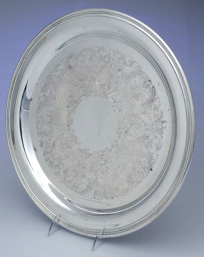 971 (Silverplate, Hollowware) 15" Round Tray by International Silver-1