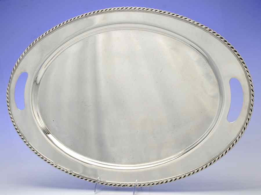 B330 (Sterling, Hollowware) 24" Waiter Tray by International Silver-1