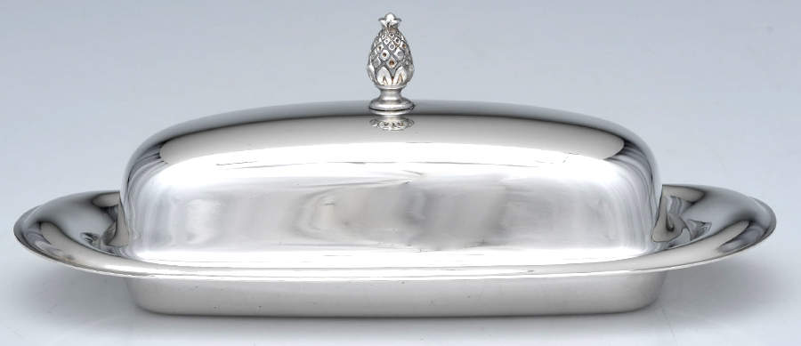 987 (Silverplate, Hollowware) 1/4 Pound Silverplate Butter Dish, No Liner by International Silver-1