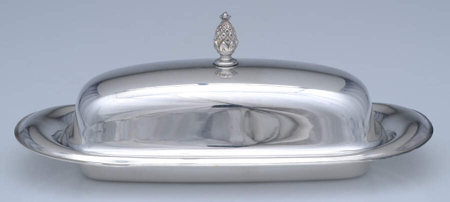 987 (Silverplate, Hollowware) 1/4 Pound Covered Butter Dish by International Silver-1