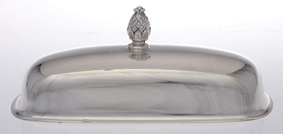 987 (Silverplate, Hollowware) Lid for 1/4 Pound Butter by International Silver-1
