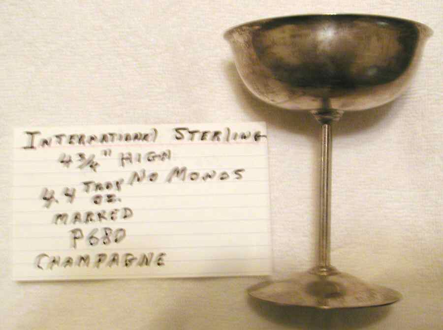 P680 (Sterling, Hollowware) Champagne/Sherbet by International Silver-1
