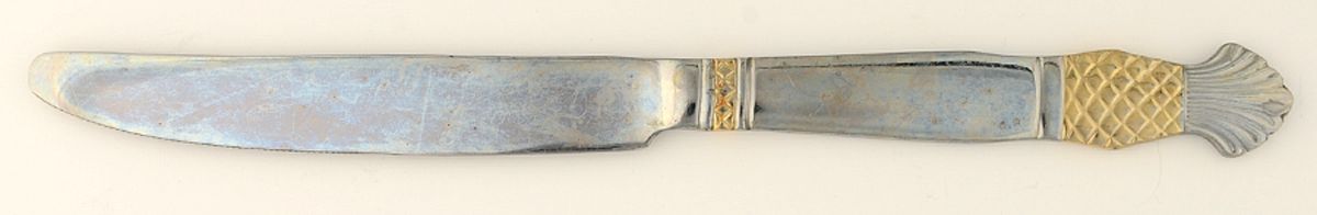 Gold Accent Pineapple (Stainless) New French Solid Knife by International Silver-1