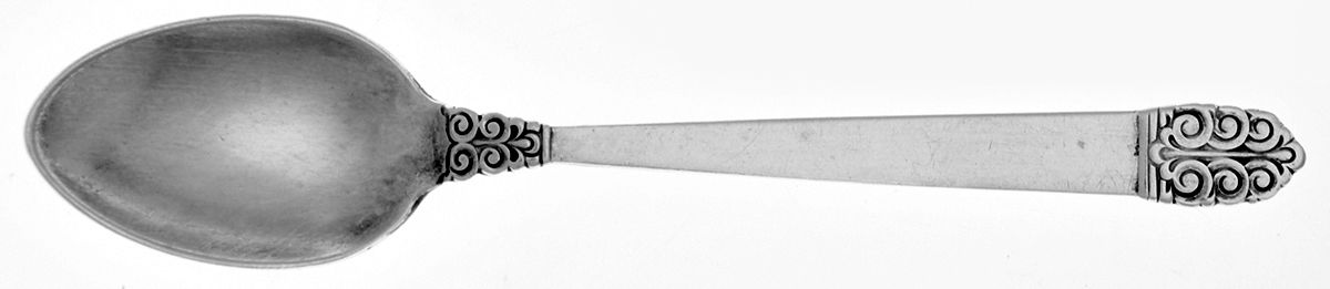 Northern Lights (Sterling, 1946, Burnished) Demitasse Spoon by International Silver-1
