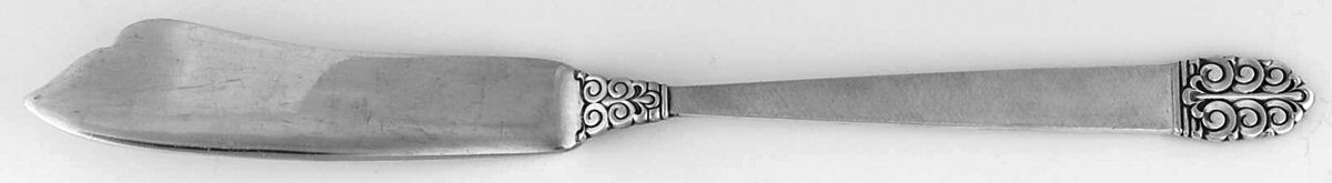 Northern Lights (Sterling, 1946, Burnished) Flat Handle Master Butter Knife by International Silver-1
