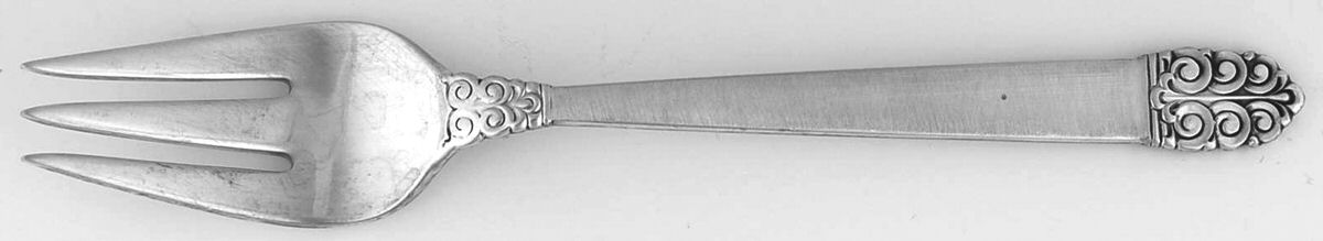 Northern Lights (Sterling, 1946, Burnished) Individual Salad Fork by International Silver-1