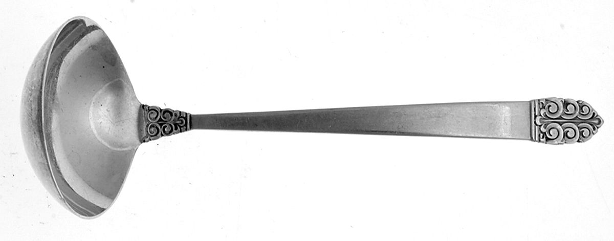 Northern Lights (Sterling, 1946, Burnished) Solid Piece Cream Ladle by International Silver-1