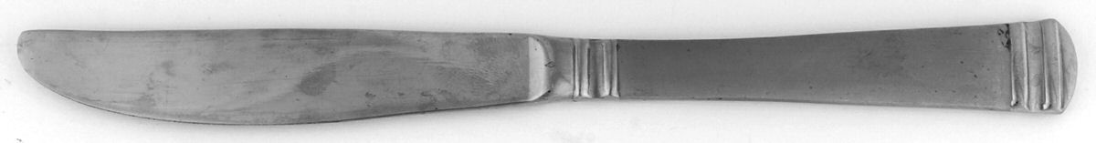 INS548 (Stainless, Frosted Front & Back) Modern Solid Knife by International Silver-1