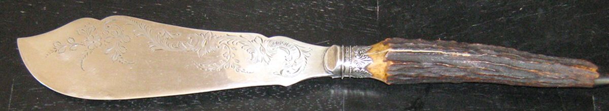 ISE1 (Silverplate) Large Solid Fish Serving Knife by Isaac Eyre & Son-1