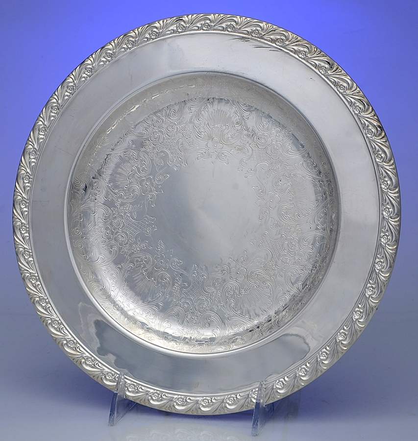 713 (Silverplate, Hollowware) 10" Sandwich Plate by International Silver-1