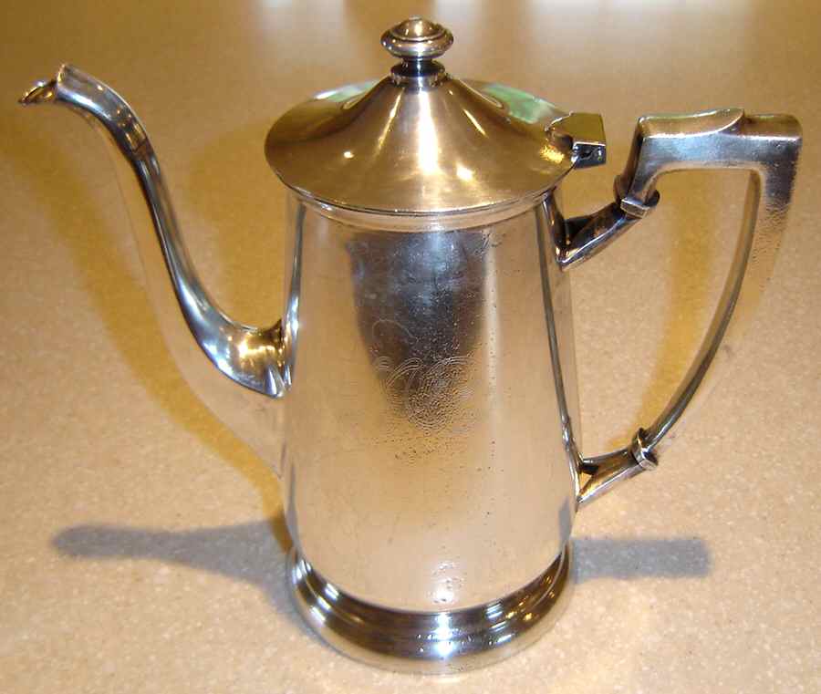 1987 (Silverplate, Hollowware) Silverplate Coffee Pot by International Silver-1