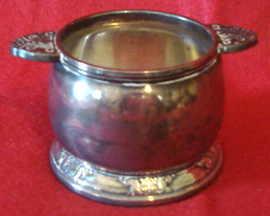 0588 (Silverplate, Hollowware) Silverplate Mini Open Sugar by International Silver-1